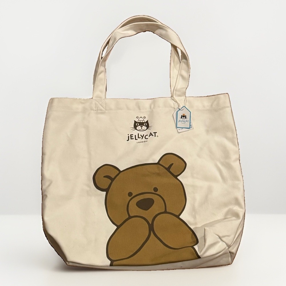 Jellycat Official Merchandise Bartholomew Bear Tote Bag Retired New Tags Rare